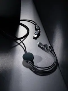 Bild på Terra 120cm 6-i-1 kabel i RCS återvunnen aluminium