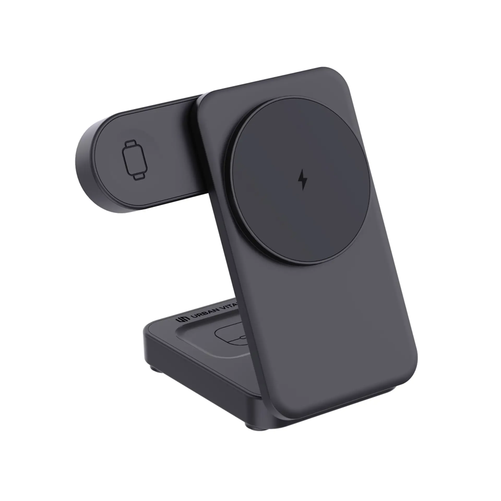 Bild på Urban Vitamin Arcadia RCS återvunnen plastic 15W 3i1 magnetisk laddare