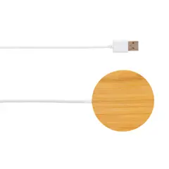 Bild på 10W bambu magnetisk trådlös laddare