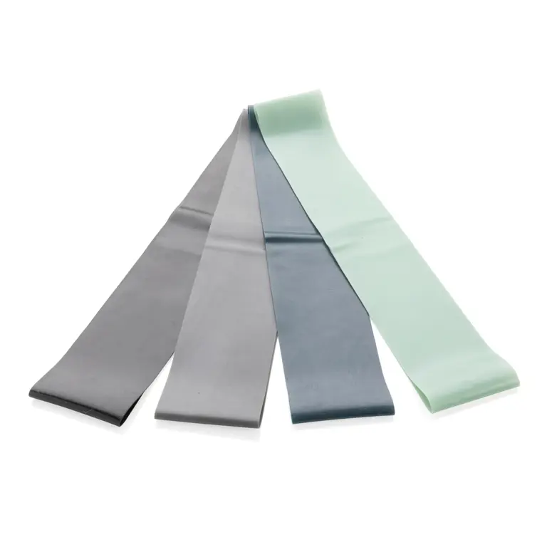 4-pack elastiska träningsband i fodral