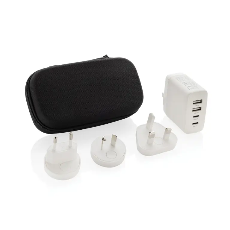 TravelCharge Pro RCS återvunnen plastisk reseladdare med USB C