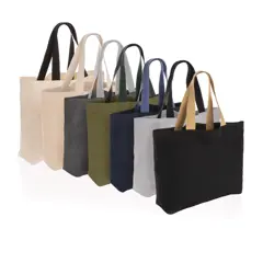 Bild på Impact Aware™ stor tote-väska 240 gsm ofärgad återvunnen canvas