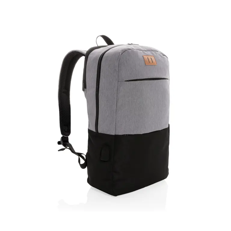 Modern 15.6" USB & RFID laptopryggsäck PVC-fri
