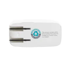 Bild på TravelCharge Pro RCS återvunnen plastisk reseladdare med USB C