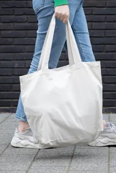 Bild på Impact Aware™ shoppingkasse m/ficka 240 gsm ofärgad återvunnen canvas