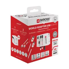 Bild på SKROSS världsreseadapter MUV 65W PD med USB C-kabel