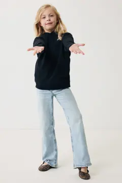Bild på IQONIQ Yengo hoodie i återvunnen bomull med sidofickor för barn