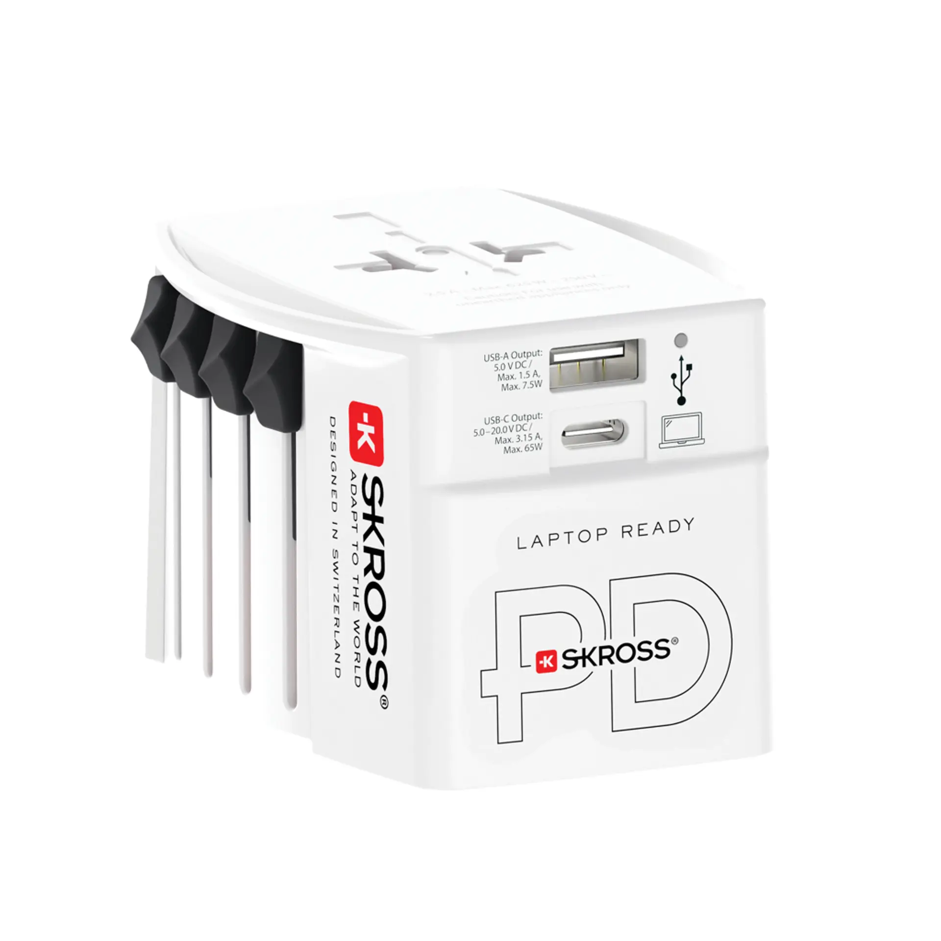 Bild på SKROSS världsreseadapter MUV 65W PD med USB C-kabel