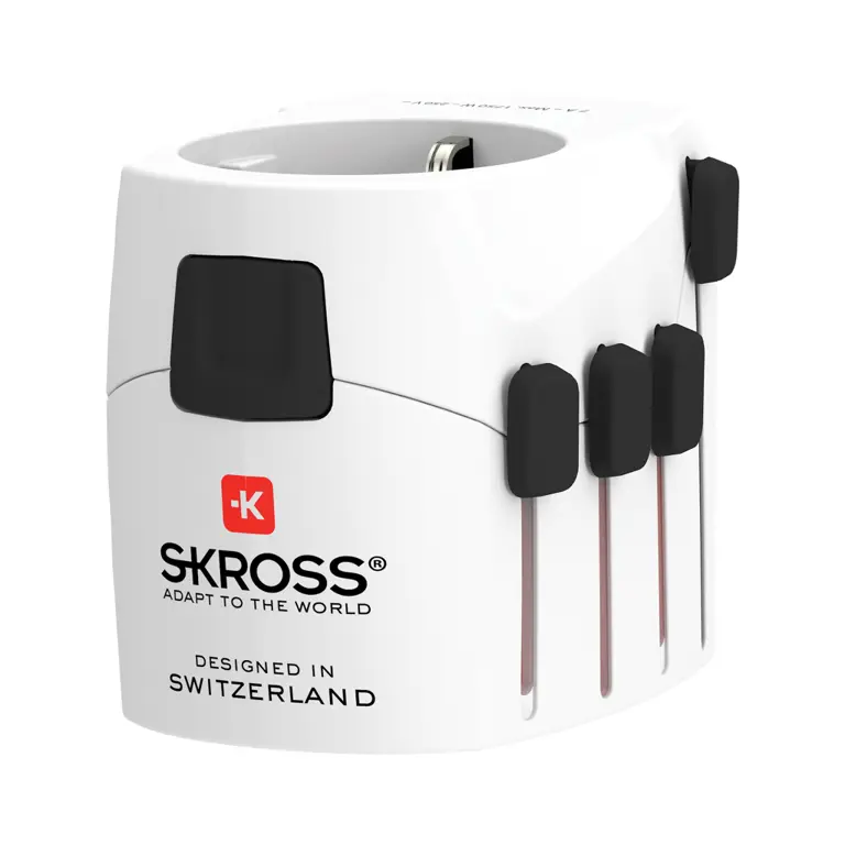 SKROSS Pro 3-polig världsreseadapter