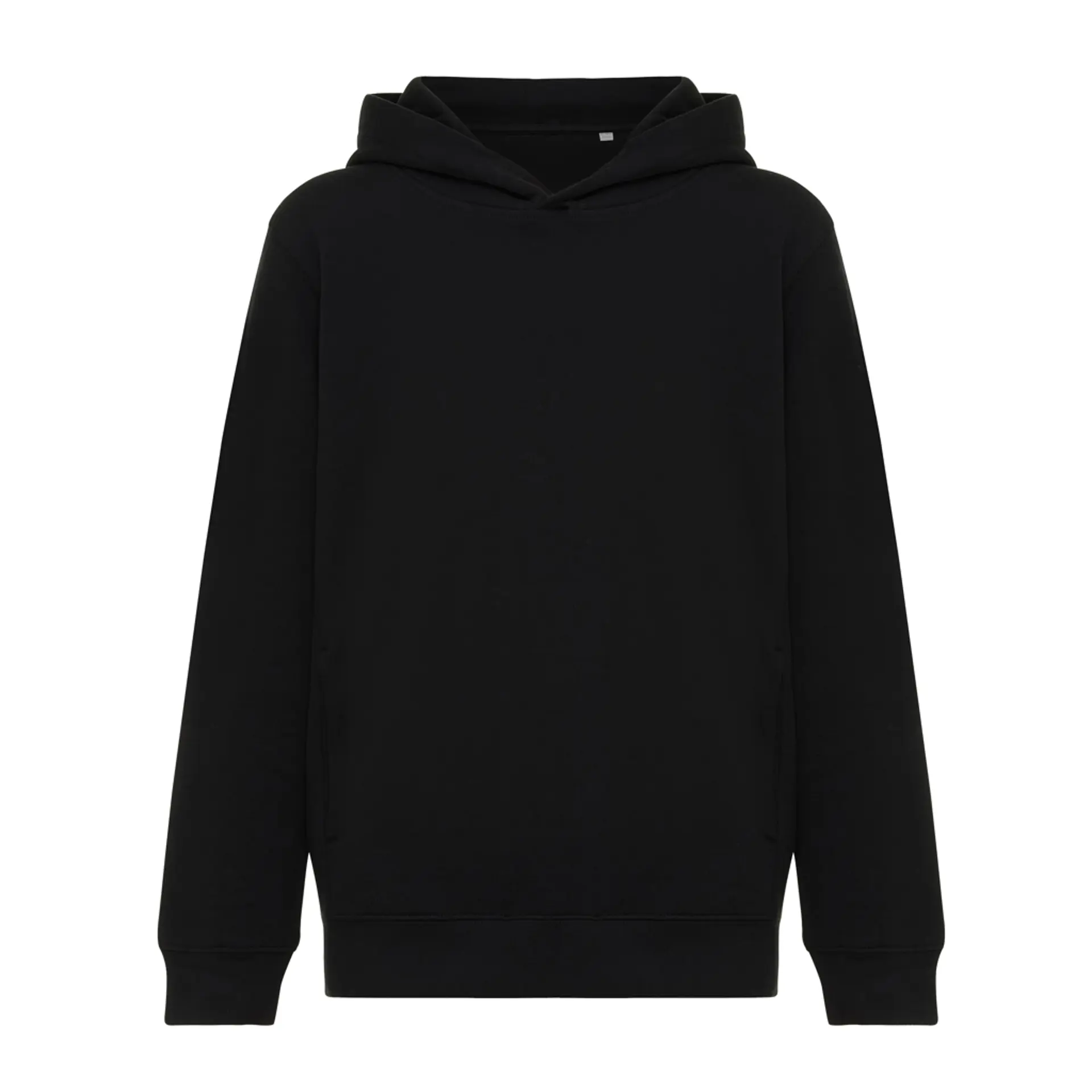 Bild på IQONIQ Yengo hoodie i återvunnen bomull med sidofickor för barn