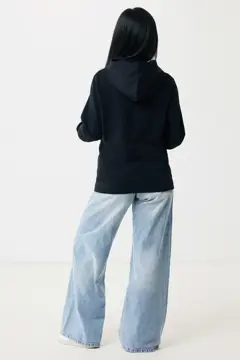 Bild på IQONIQ Yengo hoodie  i återvunnen bomull med sidofickor
