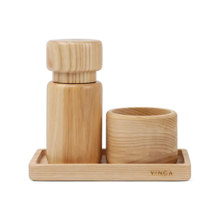 VINGA Retro FSC® askträ salt & peppar set