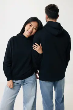 Bild på IQONIQ Yengo hoodie  i återvunnen bomull med sidofickor