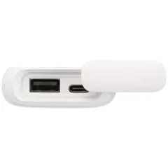 Bild på Alkes 5 000 mAh 12 W vattenbeständig powerbank av återvunnen plast med karbinhake