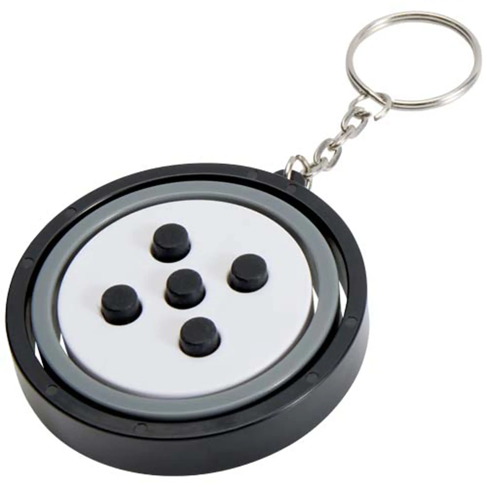 Bild på Spinx nyckelring med gyroskopisk fidget av återvunnen plast