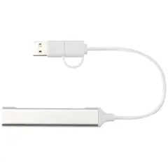 Bild på Alkaid 4-portars USB-A- och Typ-C-hubb med dubbla ingångar av återvunnen aluminium