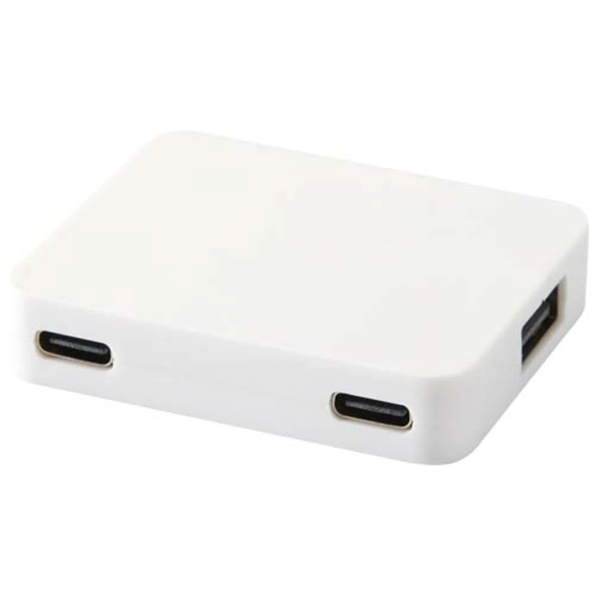 Bild på Gaia 4-portars USB-hubb med USB-A- och Typ-C-utgång och dubbla ingångar – tillverkad av återvunnen plast