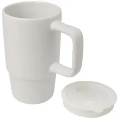 Bild på Carter 450 ml keramisk mugg med plastlock