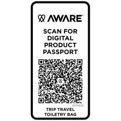 Bild på Trip Aware™ resenecessär av återvunnet material på 6 l