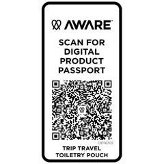 Bild på Trip Aware™ resenecessär av återvunnet material på 2 l
