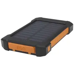 Bild på Altair 5 000 mAh 10 W robust solcellsbank av återvunnen plast med inbyggd ficklampa
