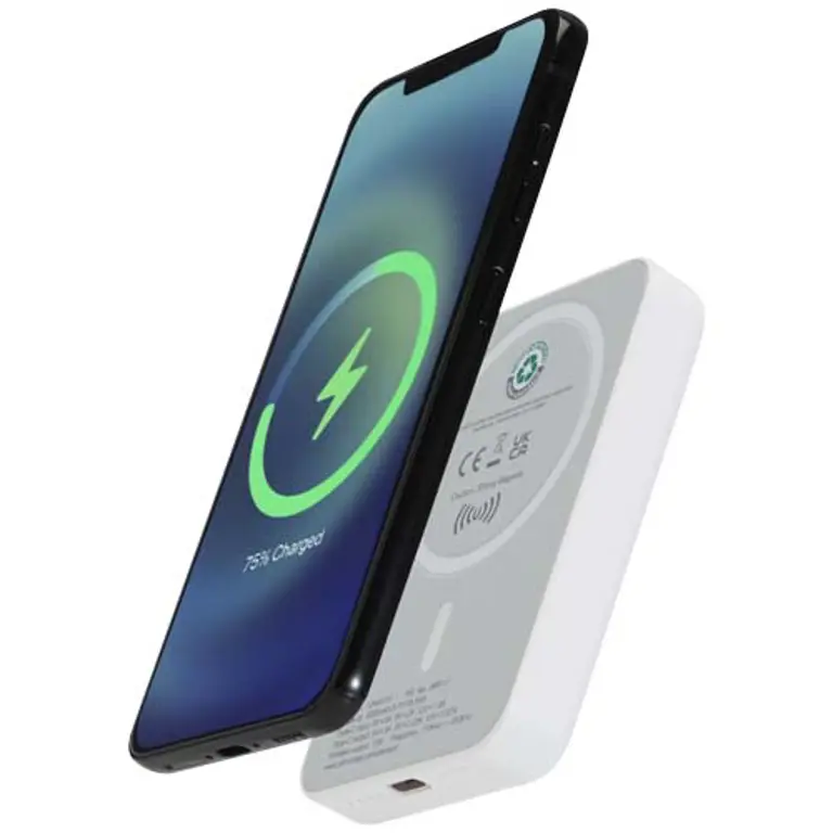 Bild på Acrab 5 000 mAh 15 W magnetisk trådlös powerbank med 20 W PD – tillverkad av återvunnen plast