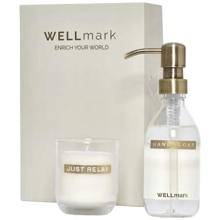Bild på Wellmark Discovery 250 ml dispenser för handtvål och 150 g doftljus