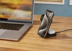 Bild på Urban Vitamin Arcadia RCS återvunnen plastic 15W 3i1 magnetisk laddare