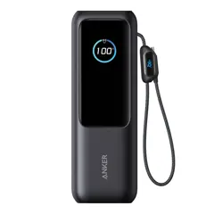 Bild på Anker Powerbank 25.000 mAh 165W med inbyggd utdragbar kabel