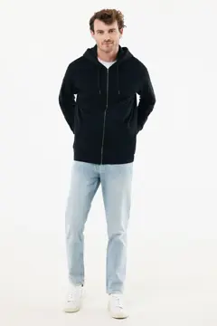 Bild på IQONIQ Abisko hoodie med dragkedja i återvunnen bomull