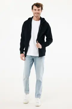Bild på IQONIQ Abisko hoodie med dragkedja i återvunnen bomull