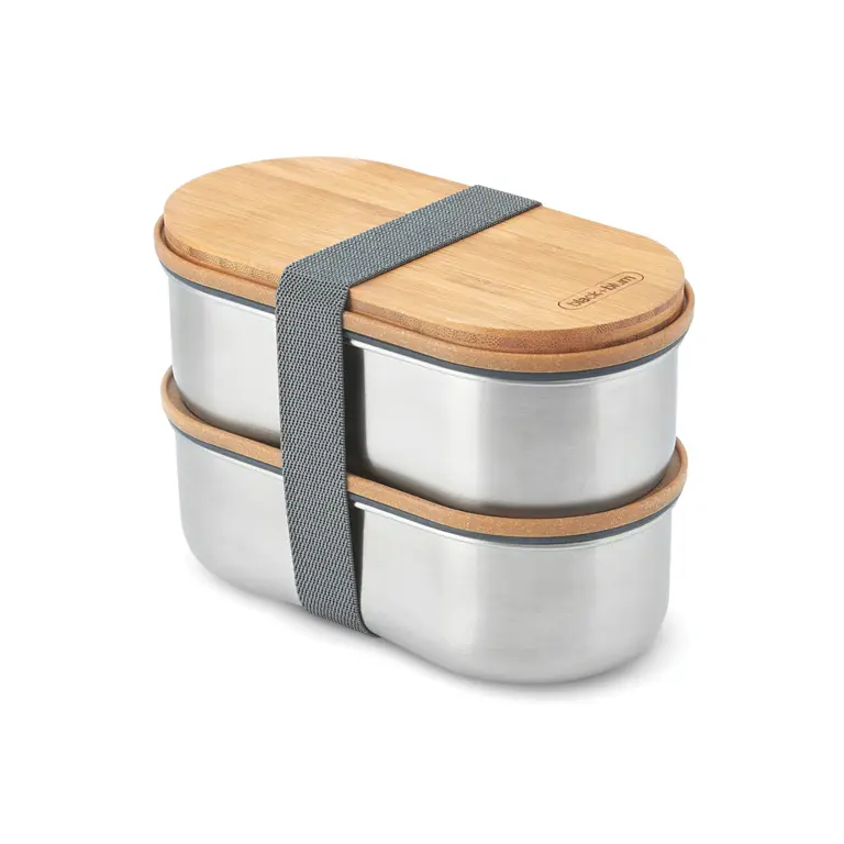 Black+Blum Dubbel Rostfri Bento-låda