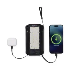 Bild på Nordic Drift Titan 10.000 mAh solcells-powerbank med 3 panel