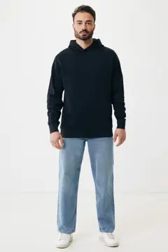 Bild på IQONIQ Yengo hoodie  i återvunnen bomull med sidofickor