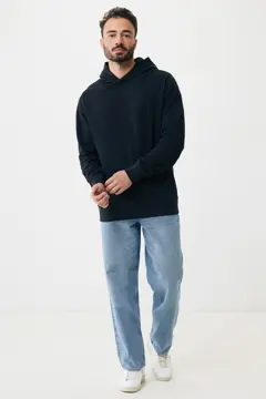 Bild på IQONIQ Yengo hoodie  i återvunnen bomull med sidofickor