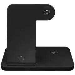 Bild på SCX.design W28 3-i-1 trådlös laddningsbas med telefonställ