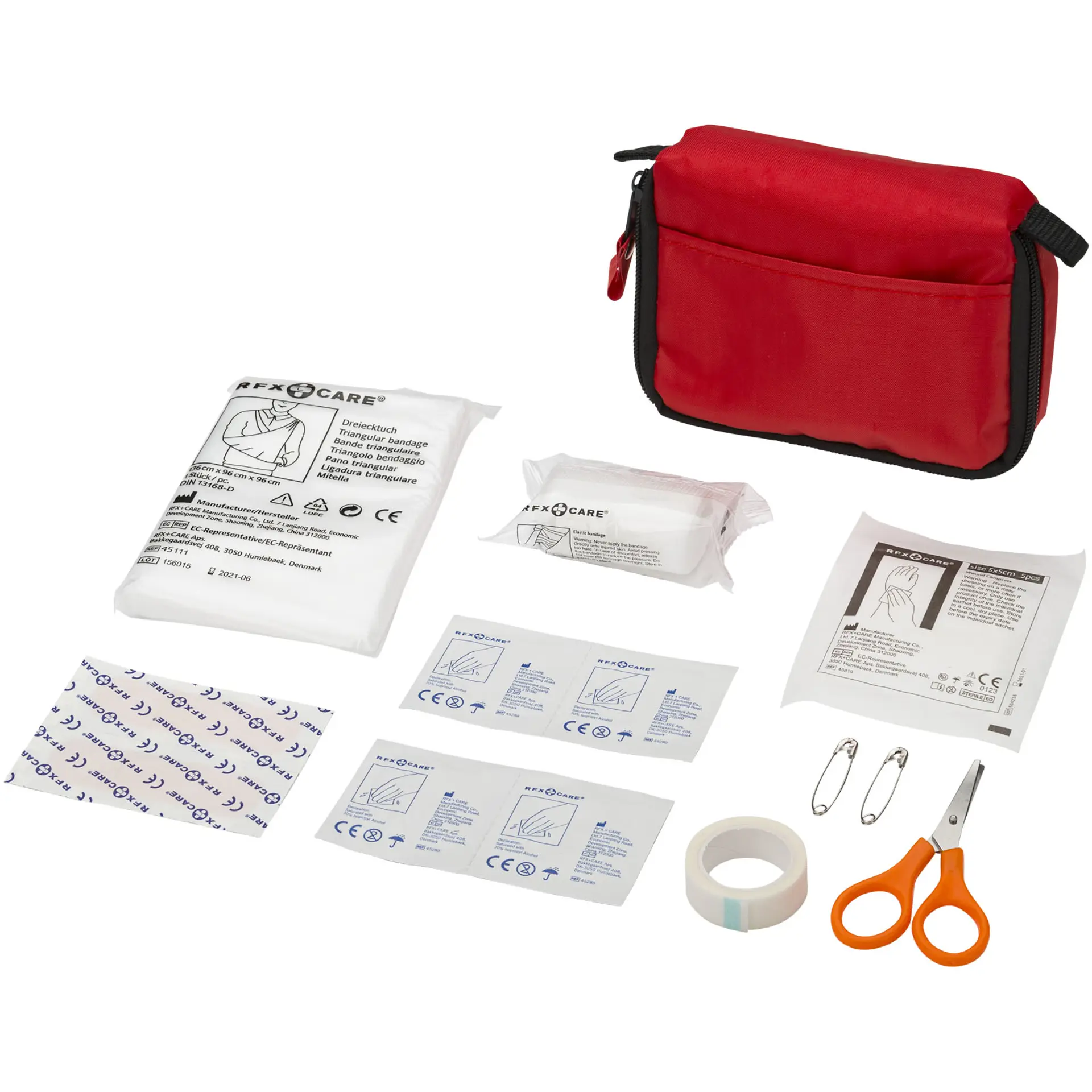 Första hjälpen-kit, 19 delar, EN13485-godkänd - Save-Me