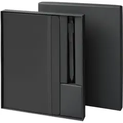 Bild på Moleskine presentset med anteckningsbok och penna