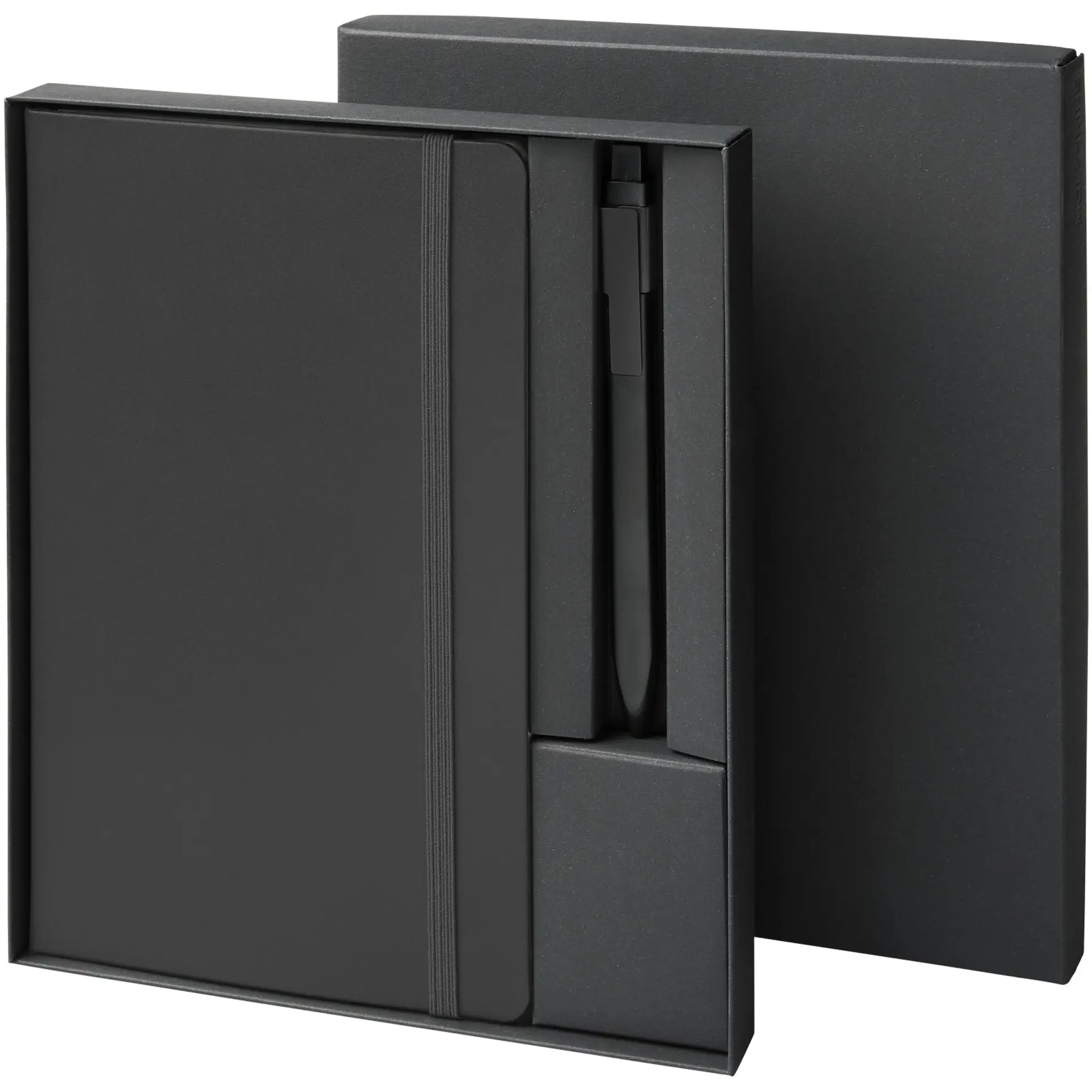 Bild på Moleskine presentset med anteckningsbok och penna