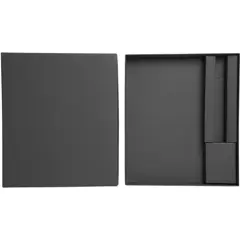 Bild på Moleskine presentset med anteckningsbok och penna