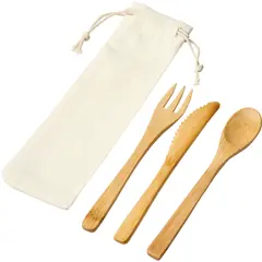 Bild på Bestickset, bambu, 3 delar - Celuk 