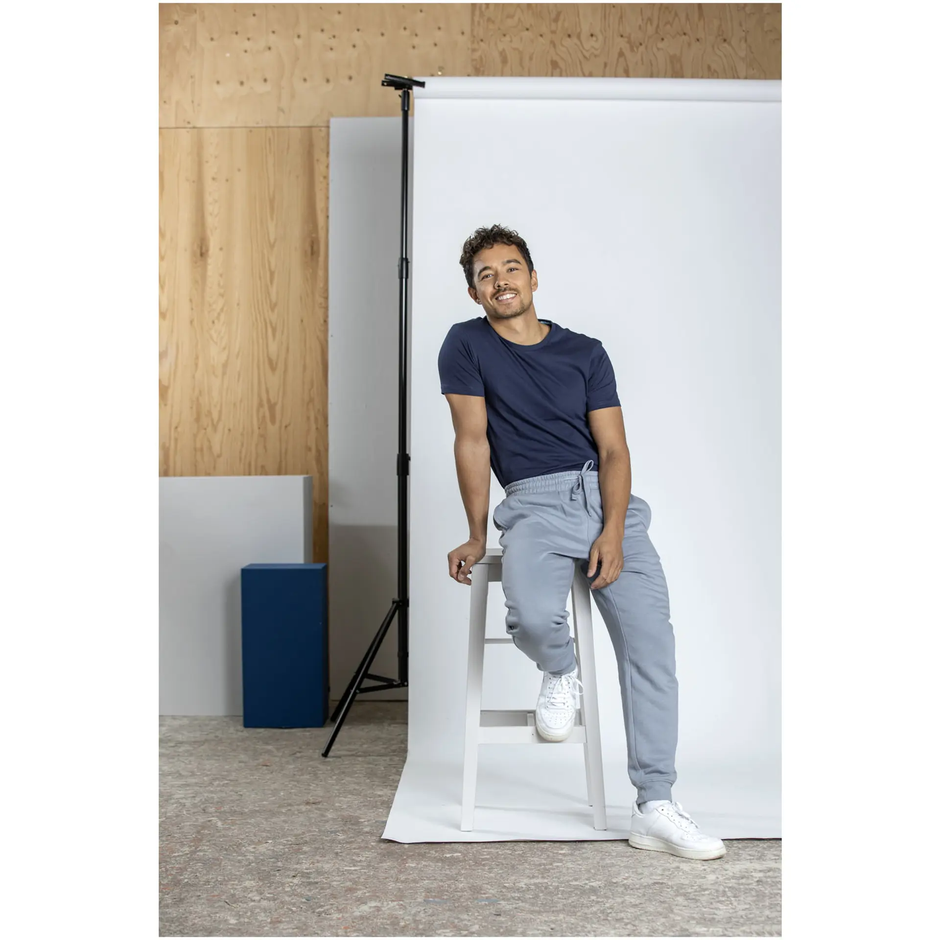 Bild på T-shirt herr, ekologisk, 160g/m2 - Azurite