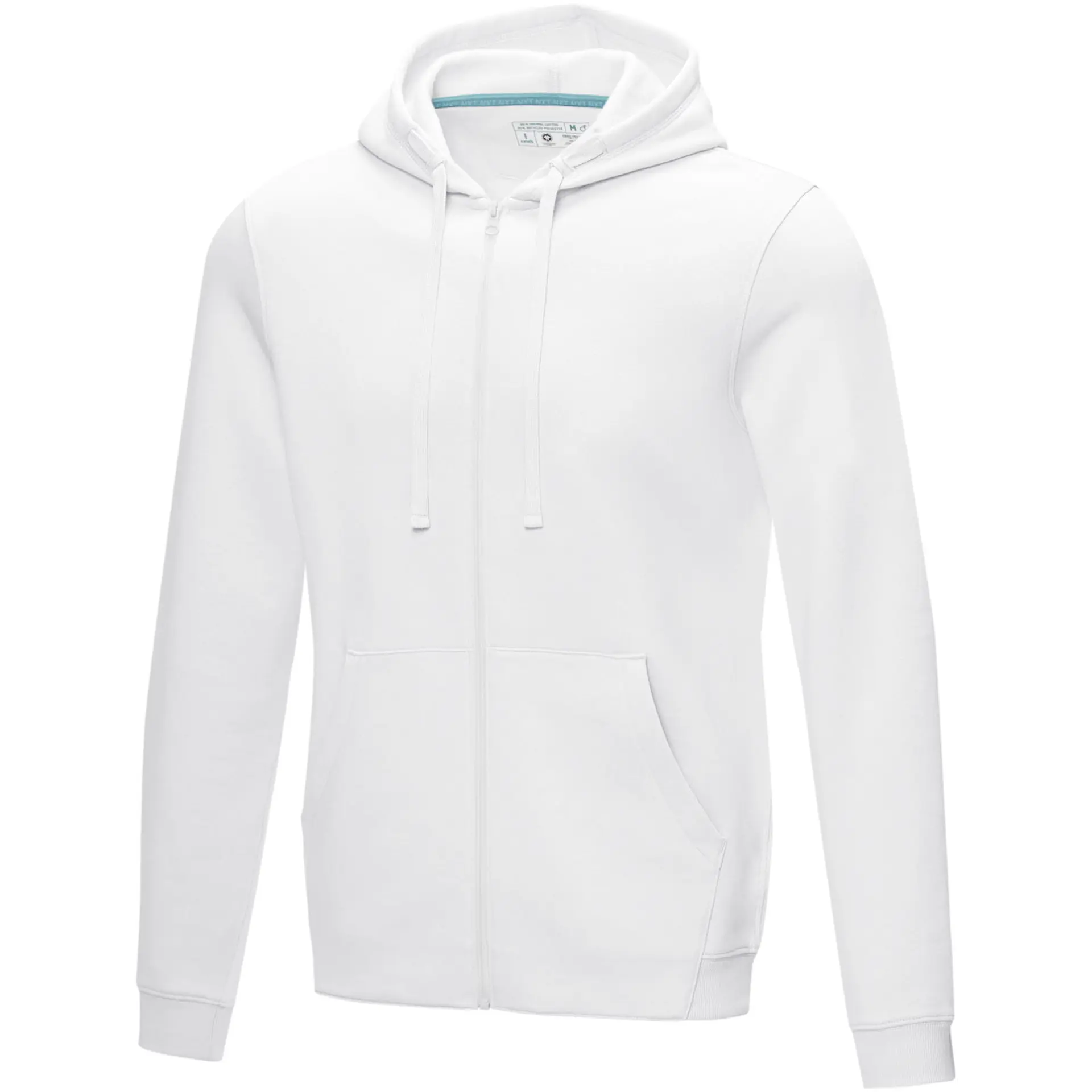 Bild på Hoodie herr, hel dragkedja, ekologisk bomull - Ruby