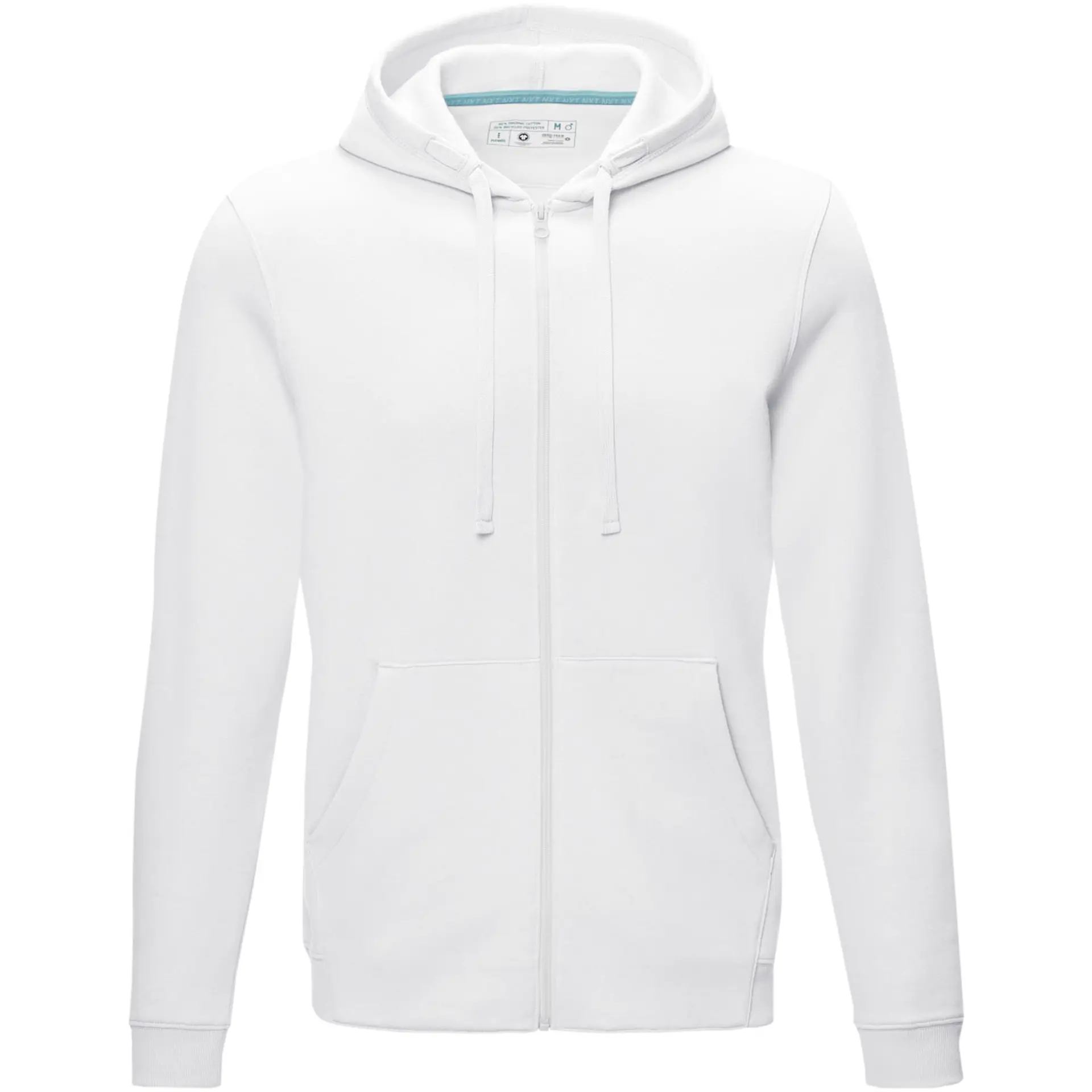 Bild på Hoodie herr, hel dragkedja, ekologisk bomull - Ruby