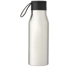 Bild på Ljungan 500 ml vakuumisolerad kopparflaska i rostfritt stål med PU-läderrem och lock