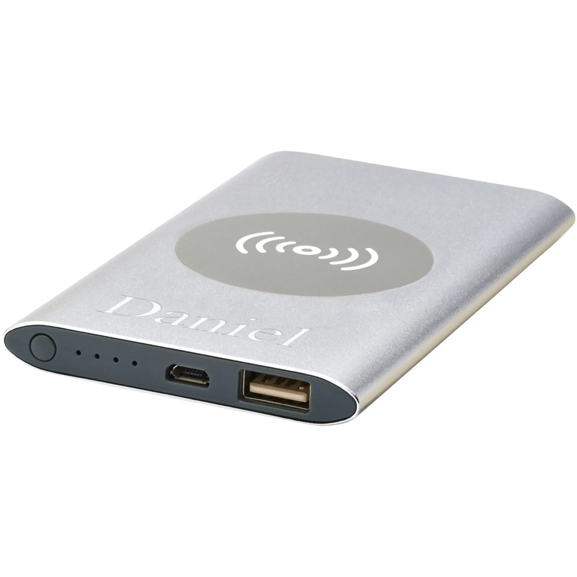 Bild på 4 000 mAh trådlös powerbank, aluminium - Juice 