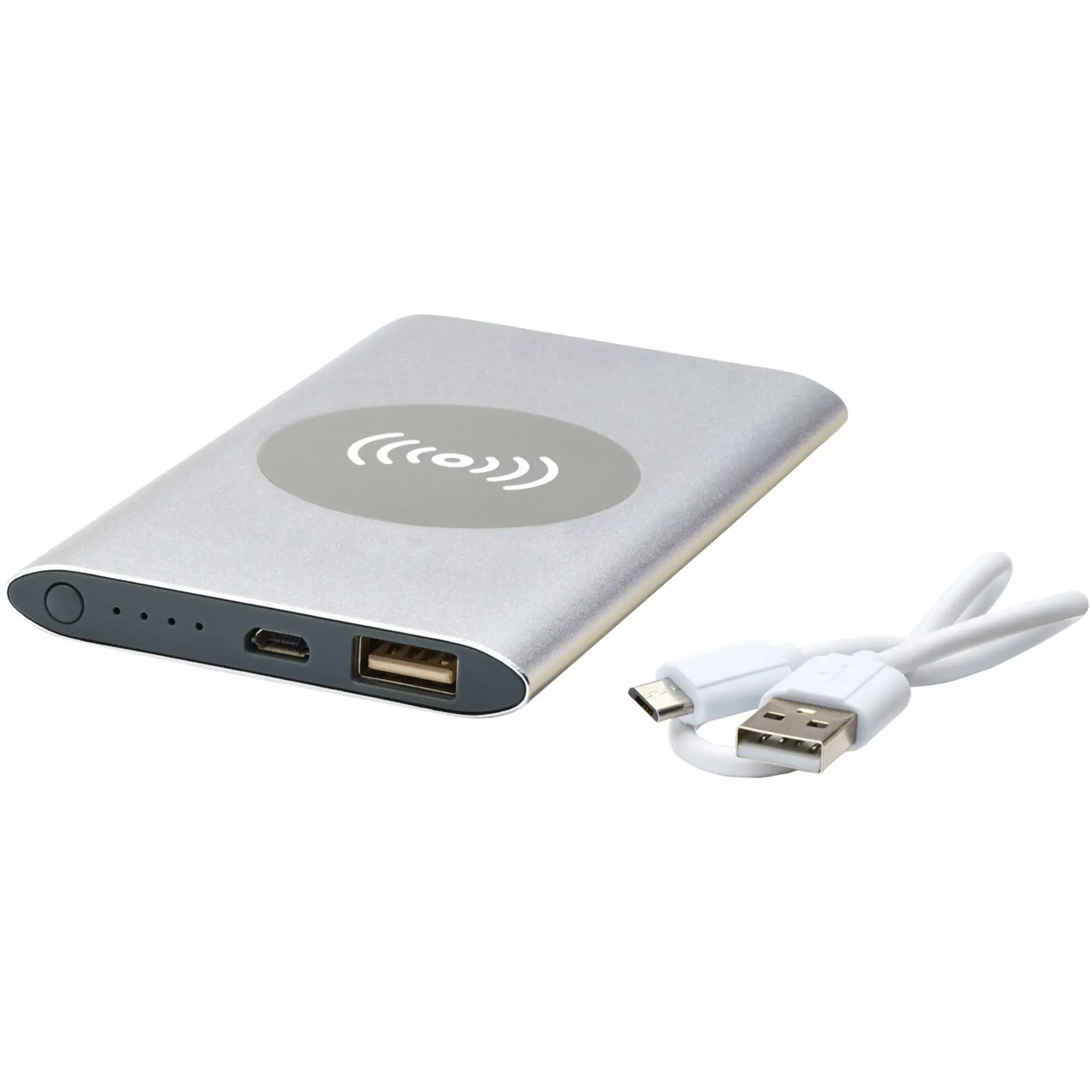 Bild på 4 000 mAh trådlös powerbank, aluminium - Juice 