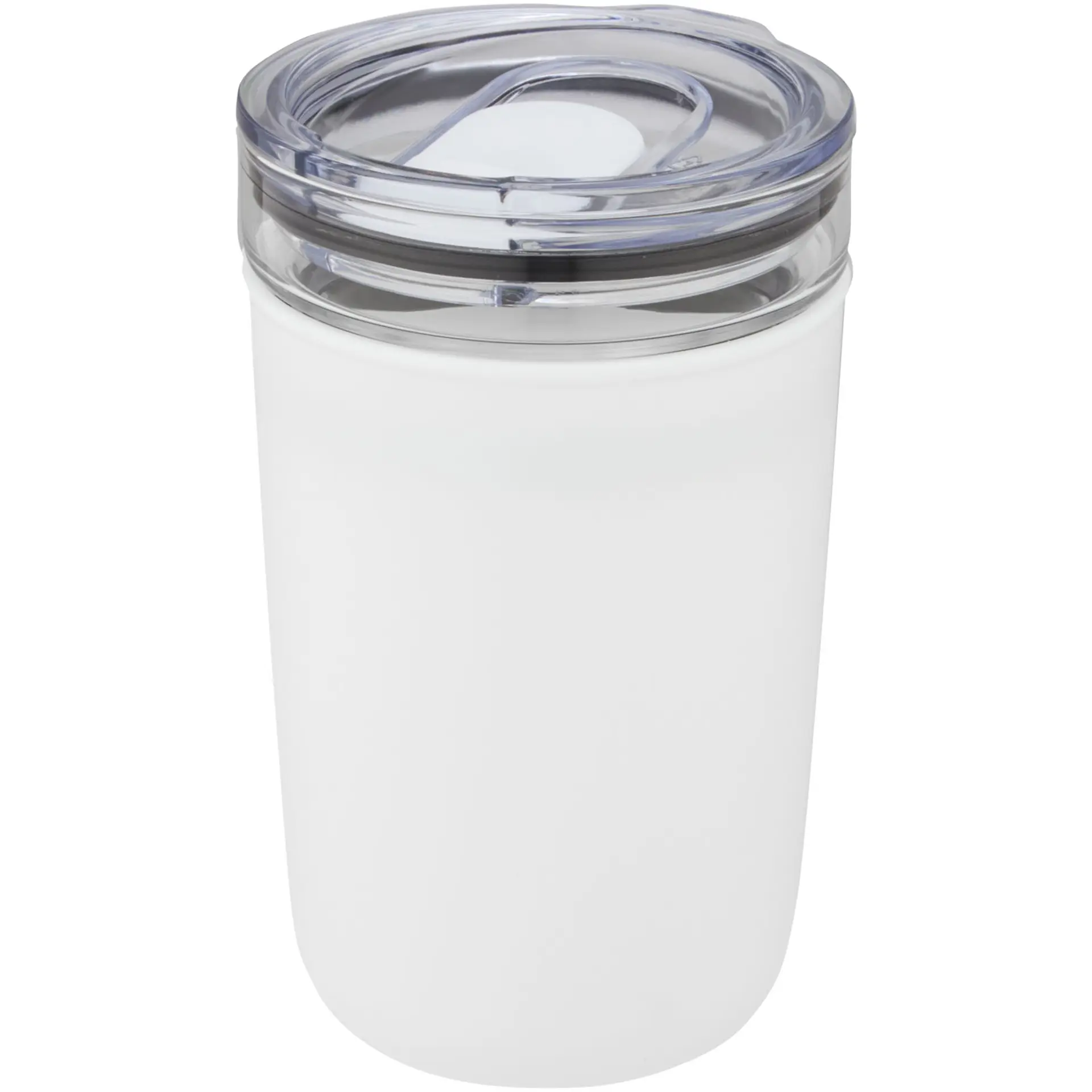 Bild på Bello 420 ml glastermos med en yttervägg av återvunnen plast Bild på Bello 420 ml glastermos med en yttervägg av återvunnen plast