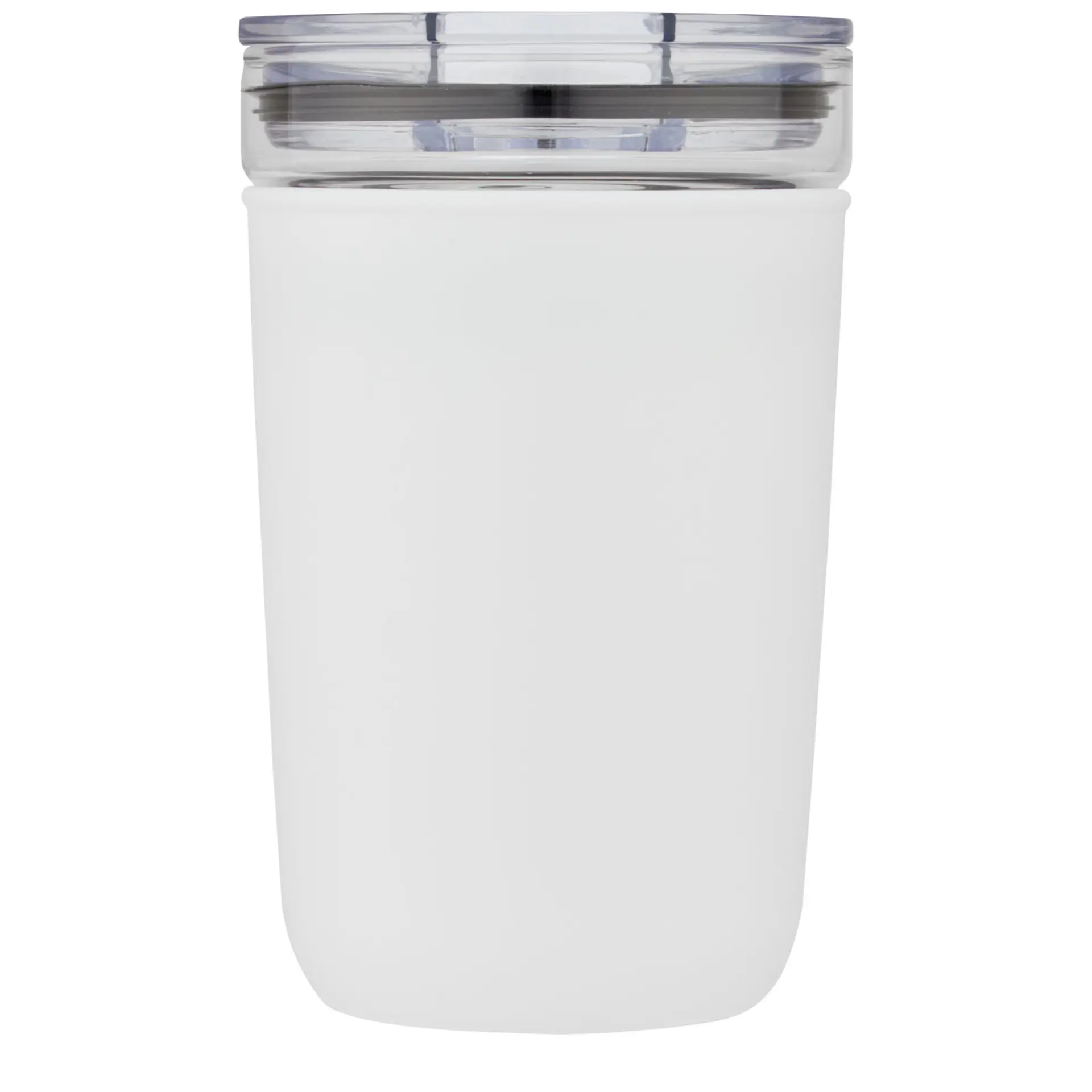 Bild på Bello 420 ml glastermos med en yttervägg av återvunnen plast