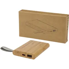 Bild på 5000 mAh powerbank bambu, återvunnen PET - Tulda 